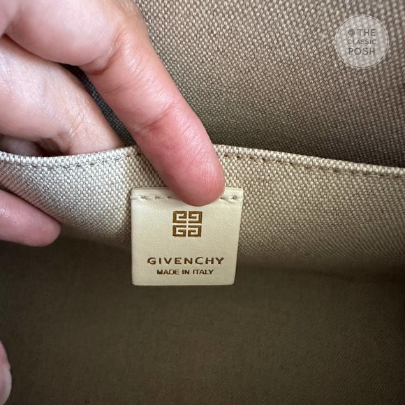 ❌SOLD❌ NEW Givenchy G Tote Small Jute Shopping Bag Cream Tote - Picture 4 of 8